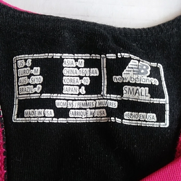 New Balance Sports Bra S Pink USA - Picture 2 of 6